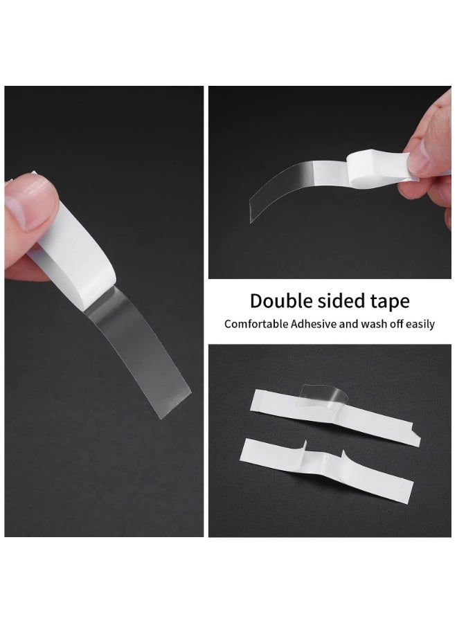 100PCS Double Sided Tape for Clothes Body Strength Tape Adhesive on Skin and Fabrics Clear Tape for All Skin Tones and Fabrics - Image 4